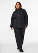 Ski jacket with hood and zip pockets, Black, Model image number 1