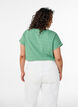 Melange t-shirt with short sleeves, Green, Model image number 2