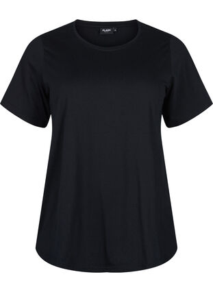 FLASH - 2-pack round neck t-shirts, Navy Blazer/Black, Packshot image number 3