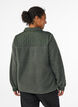 Fleece jacket with quilted details, Green, Model image number 2