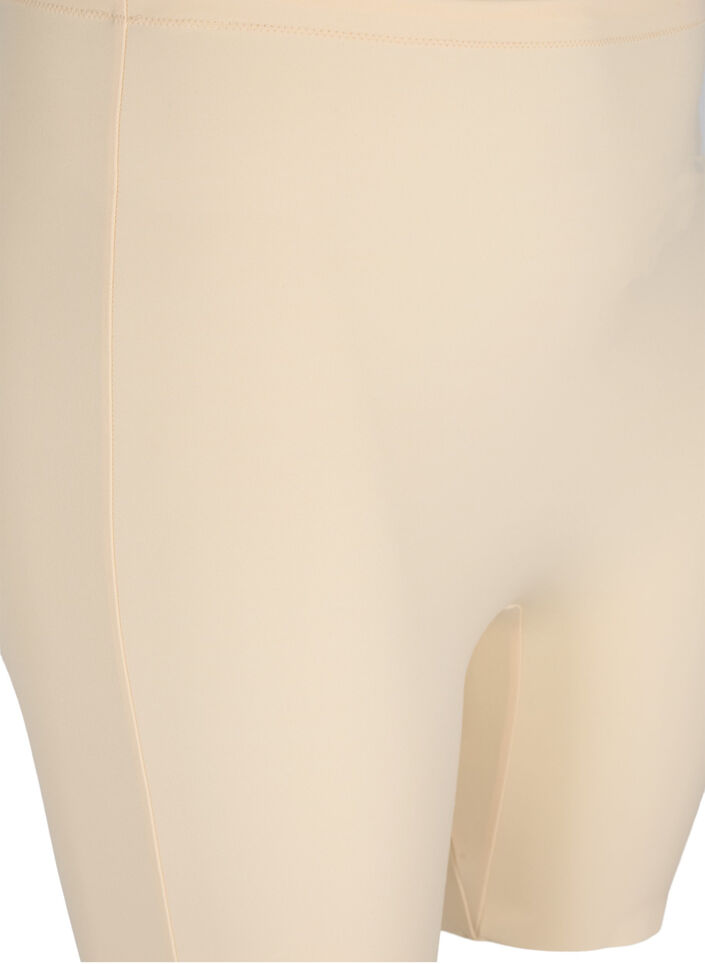 Light shapewear shorts with high-rise waist, Beige, Packshot image number 2