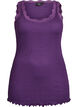 Top with lace trim, Purple, Packshot image number 0