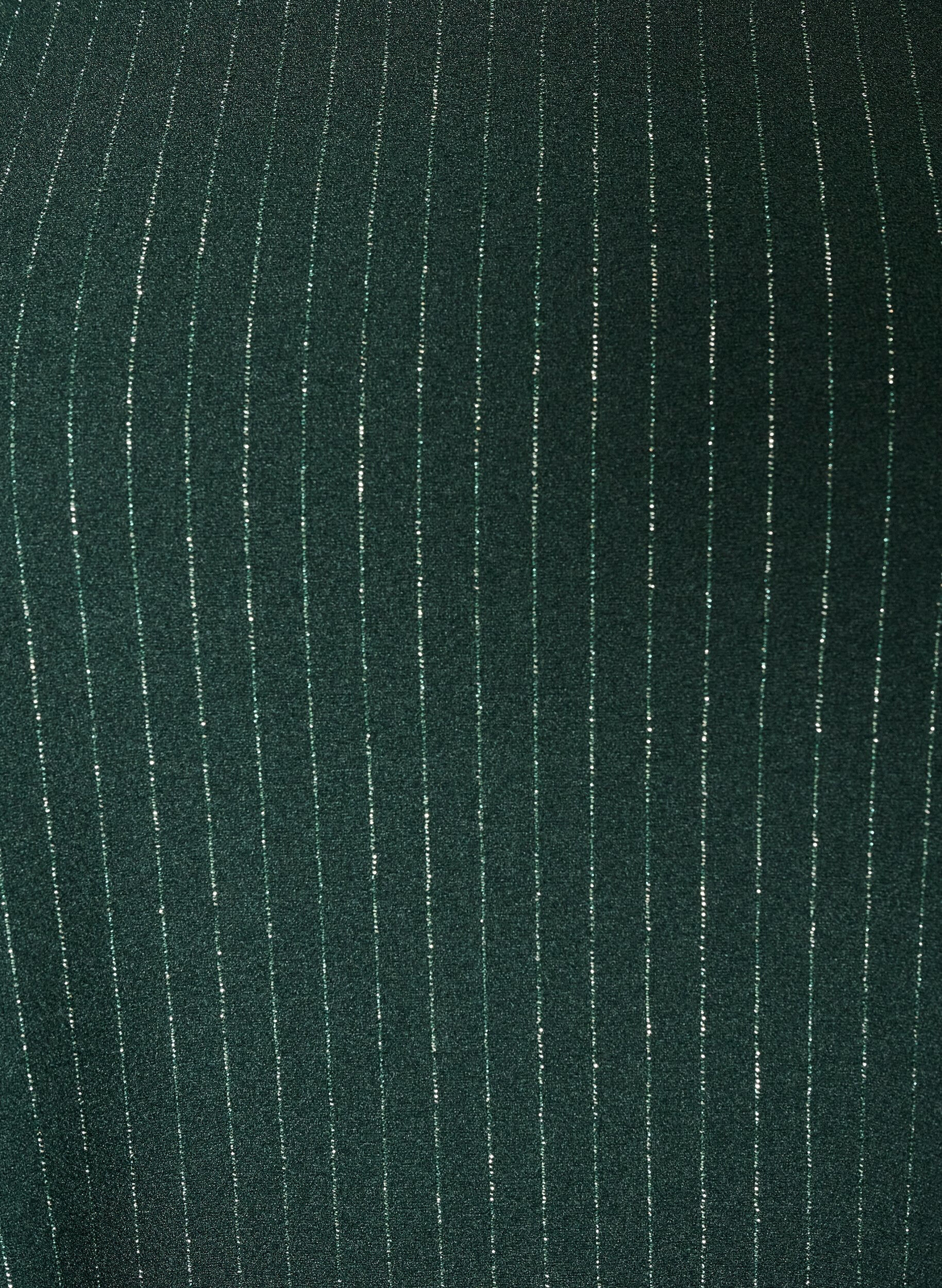 ZizzifashionShort A-line dress with glitter stripes, Green, Packshot image number 2