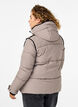 Short puffer jacket with contrast details, Beige, Model image number 2