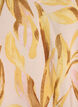 Viscose blouse with leaf print and ruffle details, Yellow, Packshot image number 2