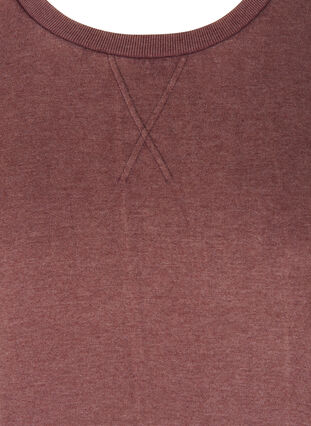 Plain 2/4 sleeve tunic, Vintage Violet Mel., Packshot image number 2