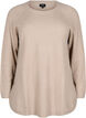 Long knitted blouse with button detail at the side, Simply Taupe Mel., Packshot image number 0