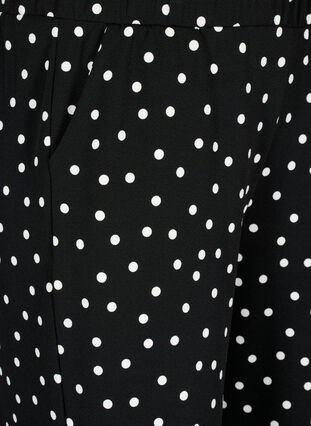 Loose trousers with 7/8 length, Black Dot, Packshot image number 2
