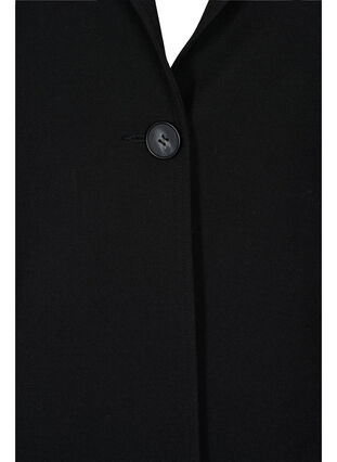 Long coat with button closure, Black, Packshot image number 2