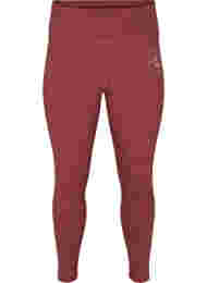 Solid-coloured gym leggings, Sable, Packshot