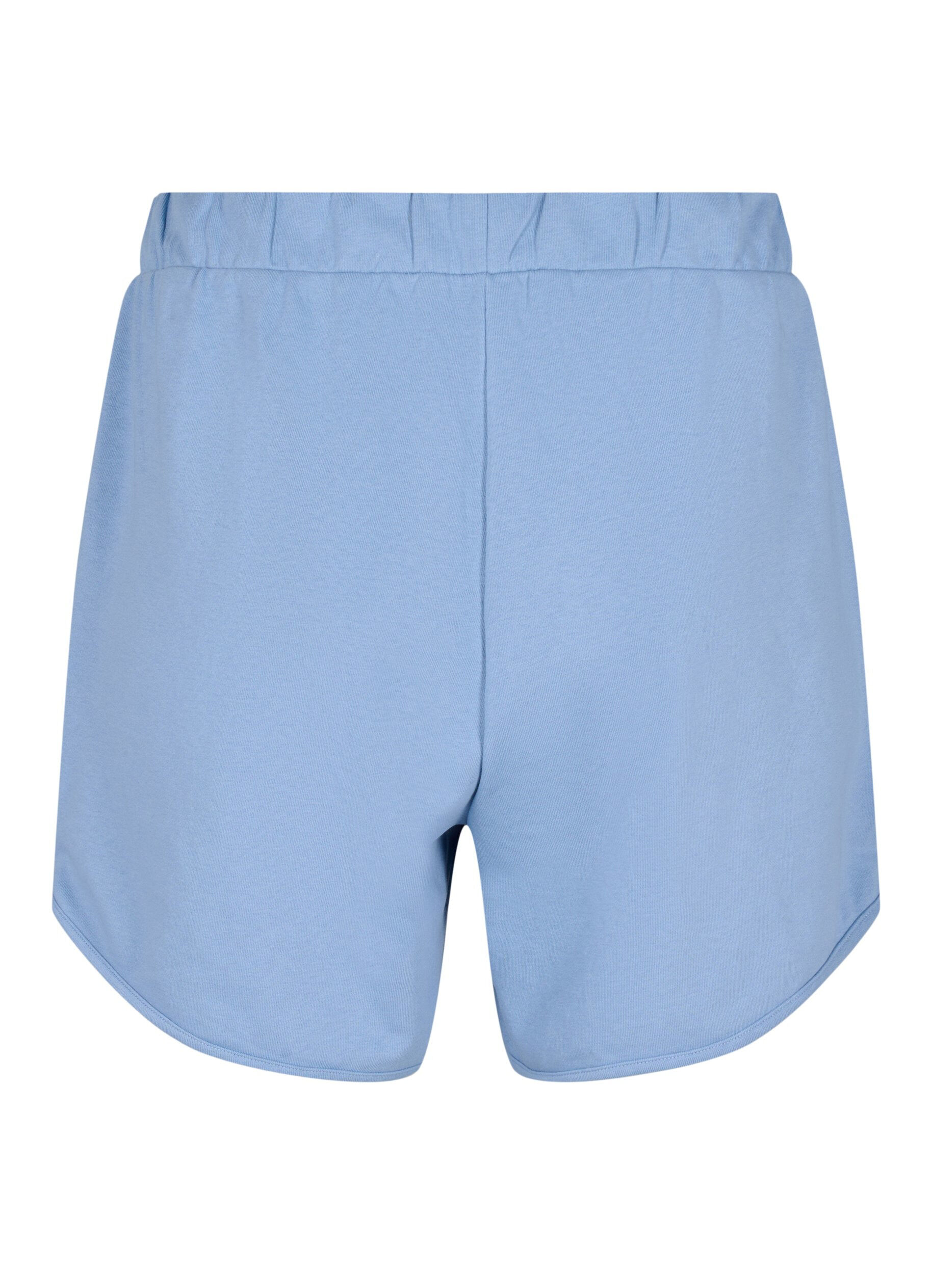 Zizzifashion Plain workout shorts with pockets, Faded Denim, Packshot image number 1