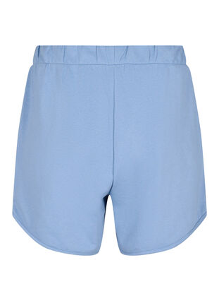 Plain workout shorts with pockets, Faded Denim, Packshot image number 1