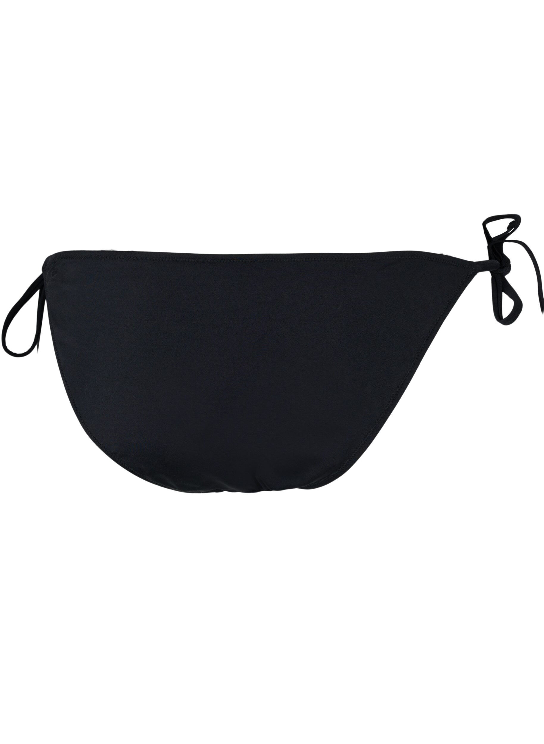 Zizzifashion Bikini bottoms with tie strings, Black, Packshot image number 1