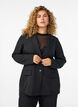 Blazer with pockets and slits, Black, Model image number 0