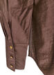 Viscose shirt with golden buttons, Brown, Packshot image number 3