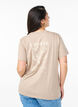 Basic cotton T-shirt with round neck, Brown, Model image number 2