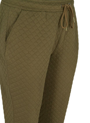 Sweatpants with quilted pattern, Ivy Green, Packshot image number 2