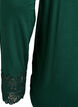 Long-sleeved pyjama top with lace details, Green, Packshot image number 3