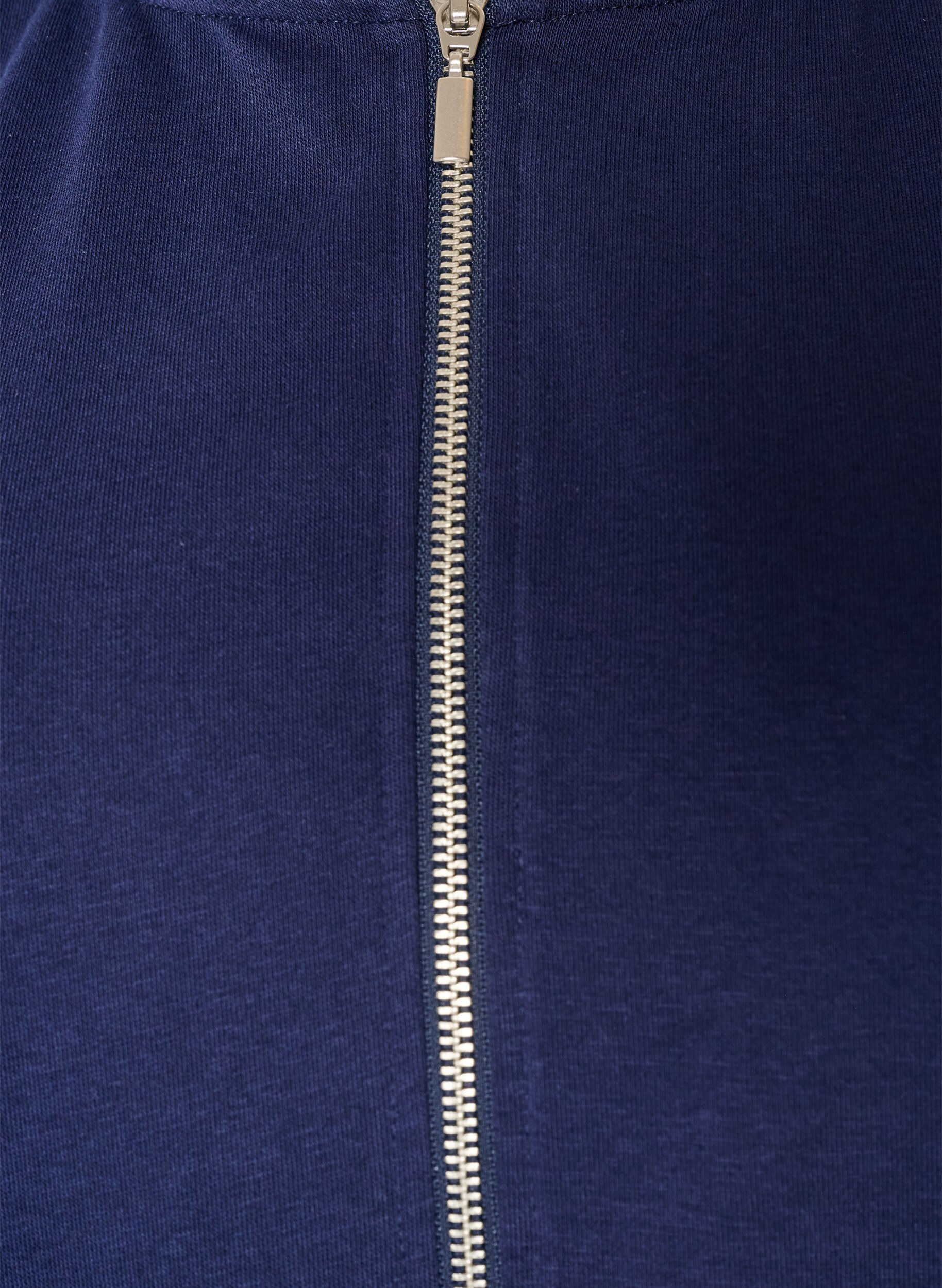 ZizzifashionHooded sweat cardigan with pockets, Blue, Packshot image number 2