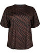 Oversize blouse with pattern, Brown, Packshot image number 0