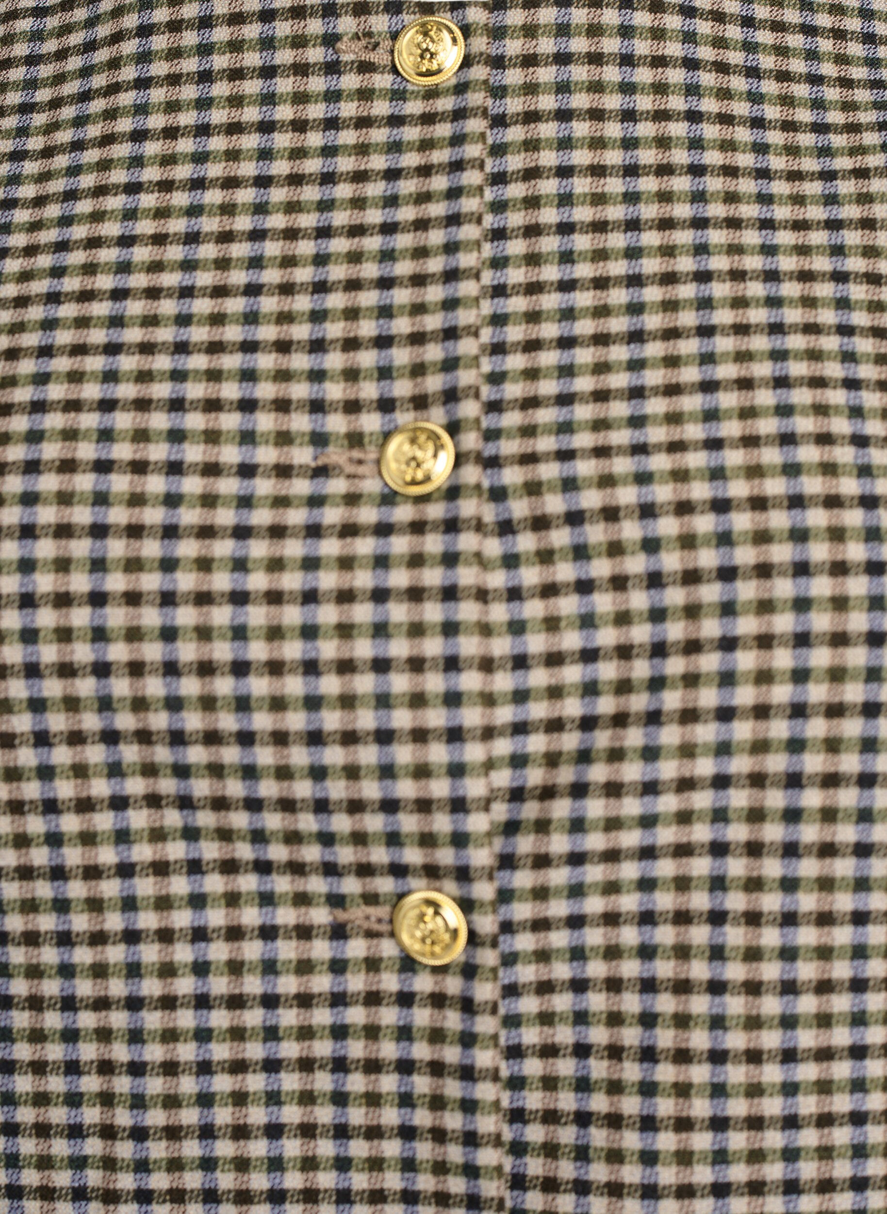 Zizzifashion Short jacket with gold-coloured buttons, Brown, Packshot image number 2