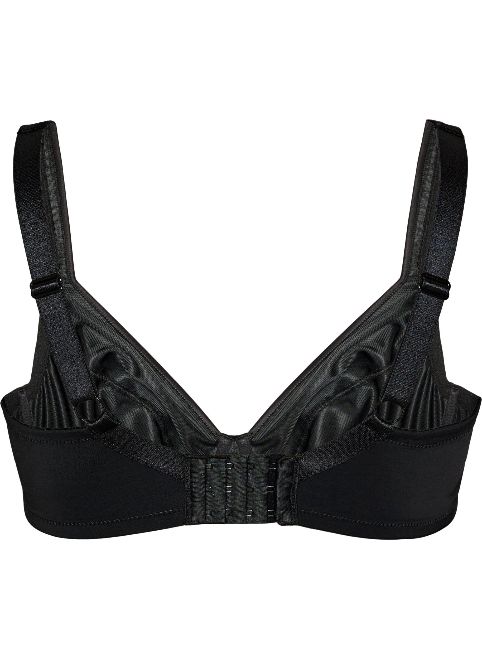 ZizzifashionHigh support bra with moulded cups, Black, Packshot image number 1
