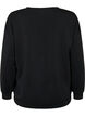 Modal mix sweatshirt with text print, Black, Packshot image number 1