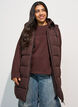 Long vest with hood and pockets, Brown, Model image number 2