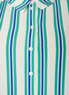 Striped viscose shirt with short sleeves, Vanilla, Packshot image number 2
