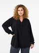 FLASH - Shirt blouse with long sleeves, Black, Model image number 0