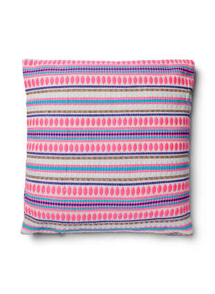 Patterned cushion cover, Light Pink Comb, Packshot image number 0