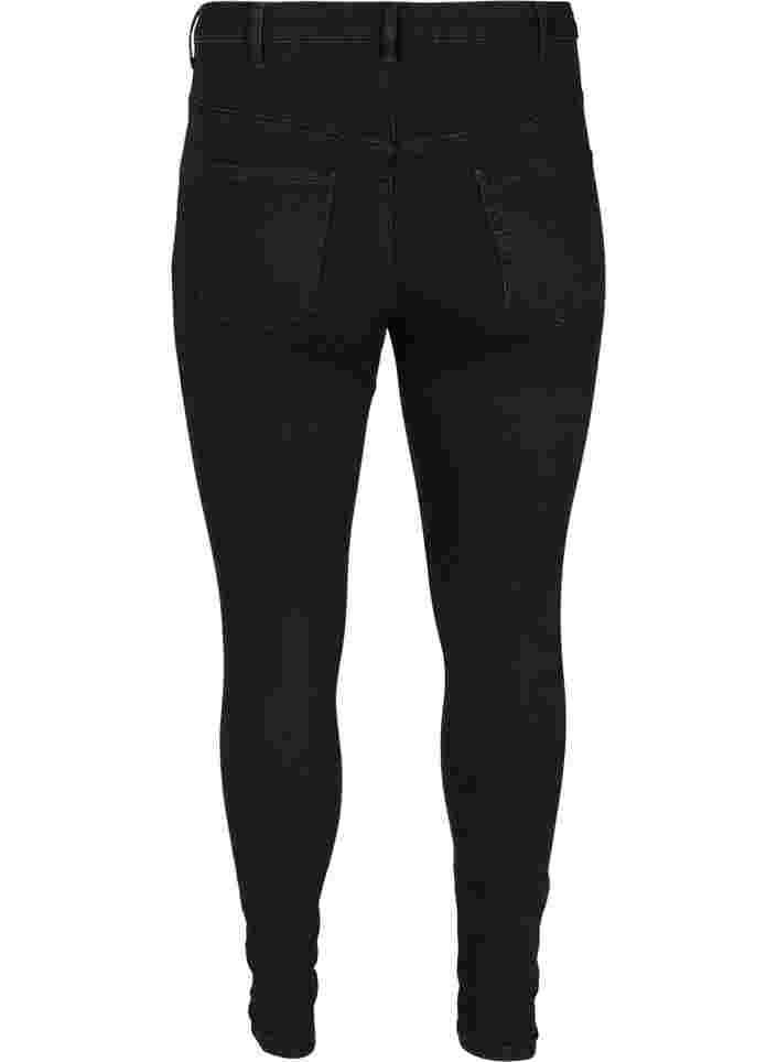 Super slim Amy jeans with piping, Black, Packshot image number 1