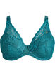 Padded underwired lace bra, Green, Packshot image number 0