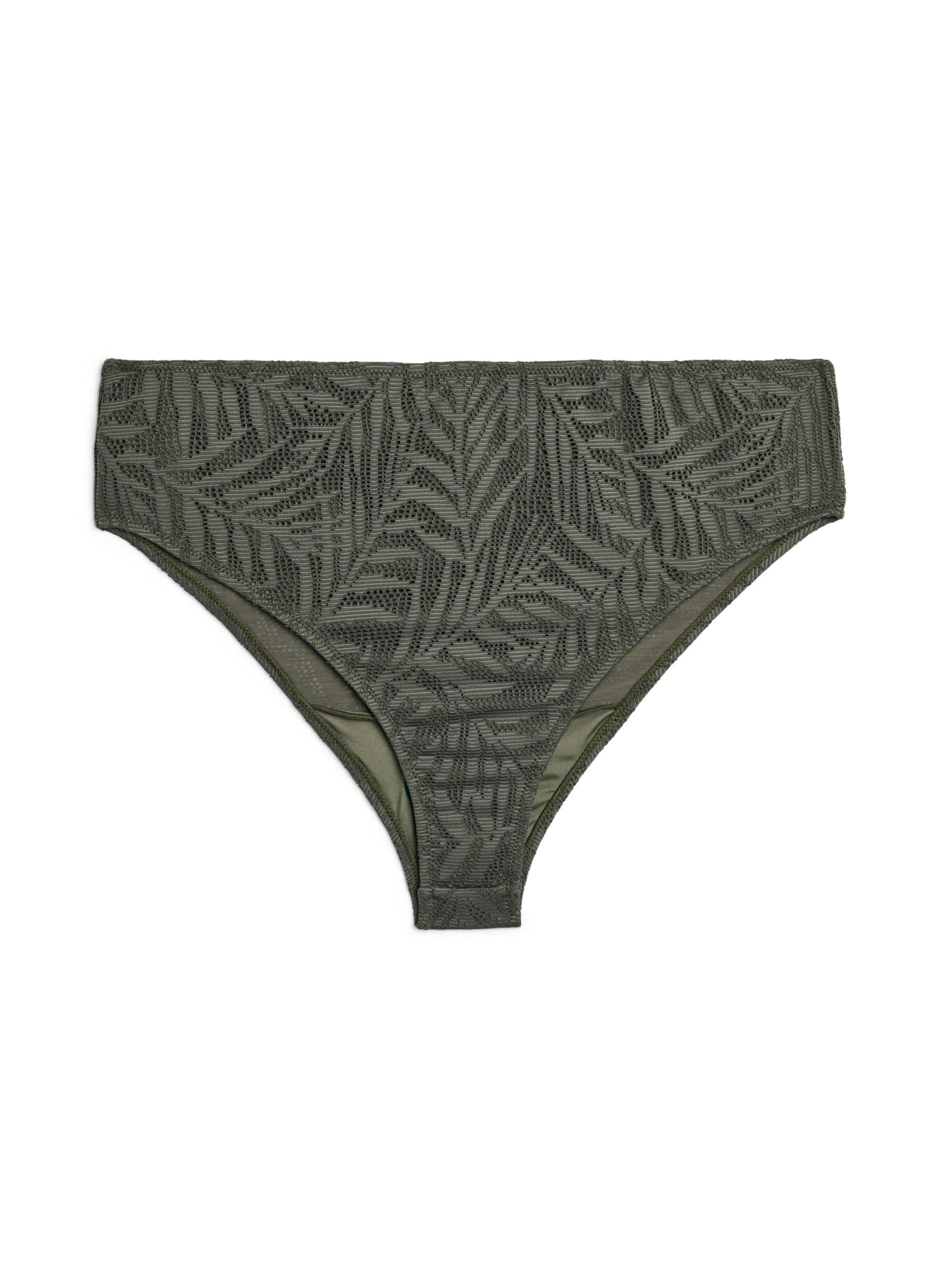 Brazilian bikini briefs in structured mesh