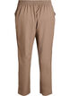 Loose trousers with high waist, Brown, Packshot image number 1