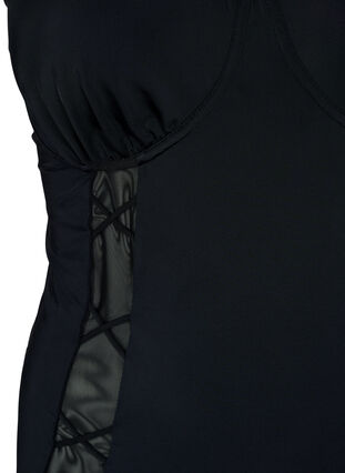 	 Swimsuit with underwire and string detail, Black, Packshot image number 2