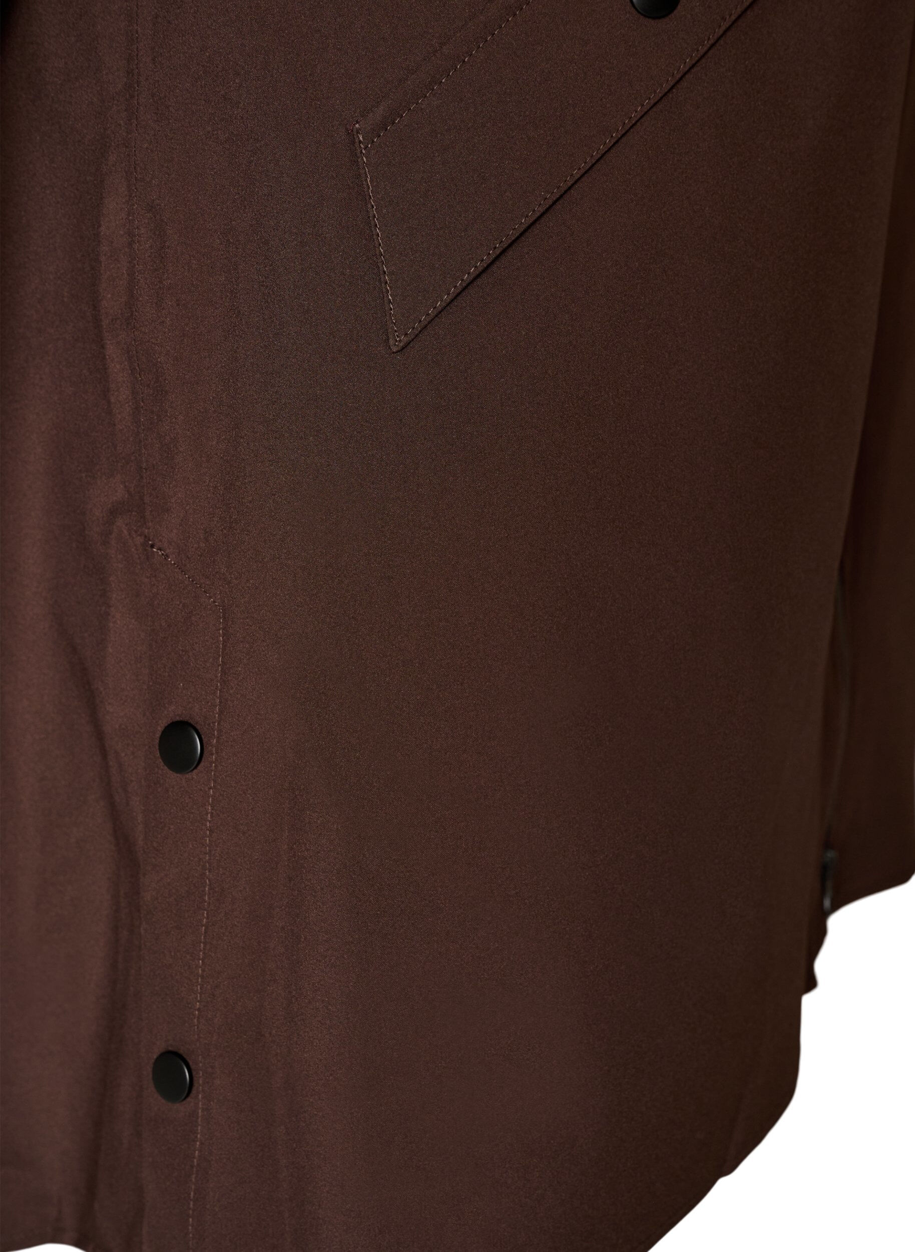 ZizzifashionRaincoat with pockets and hood, Brown, Packshot image number 3