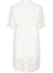 Shirt dress in broderie anglaise with a tie-belt, White, Packshot image number 1