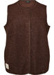 Fleece vest with press buttons and side pockets, Brown, Packshot image number 0