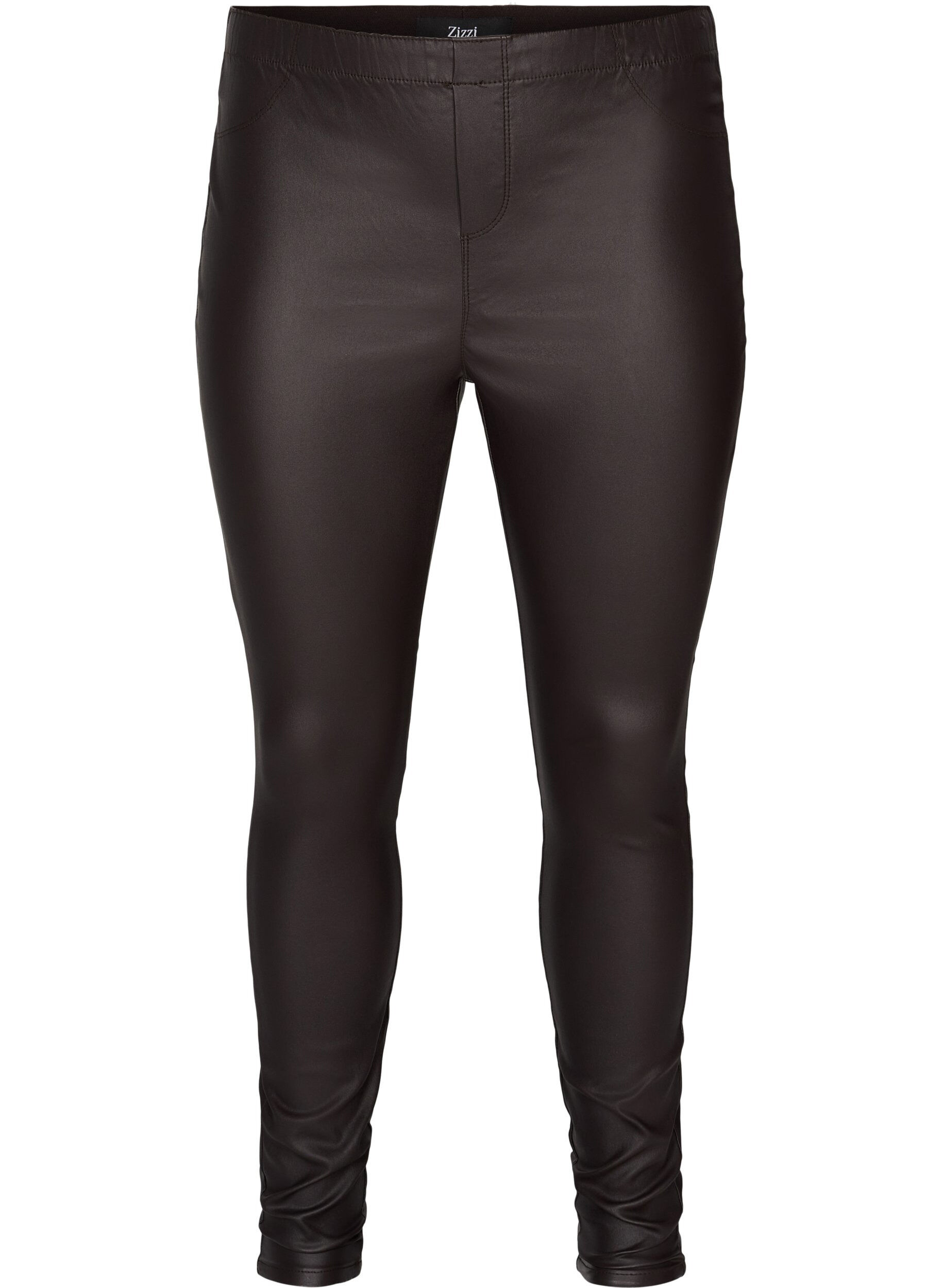 Zizzifashion Coated, viscose blend legging, After Dark, Packshot image number 0