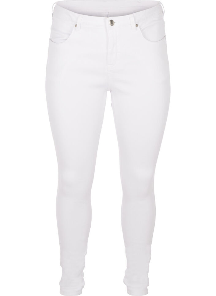 Super slim Amy jeans with high waist, White, Packshot image number 0
