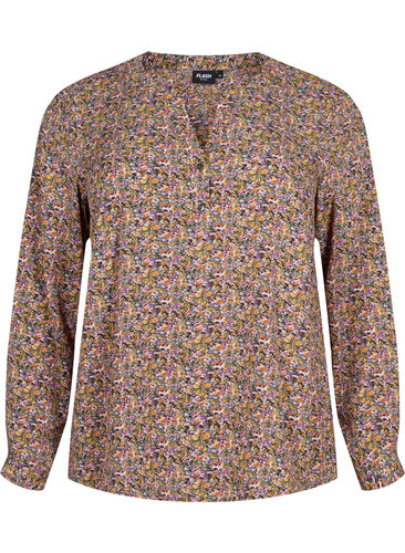 FLASH - Long sleeve blouse with print, Multi Ditsy, Packshot image number 0