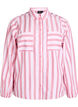 Loose shirt with stripes and long sleeves, Pink, Packshot image number 0