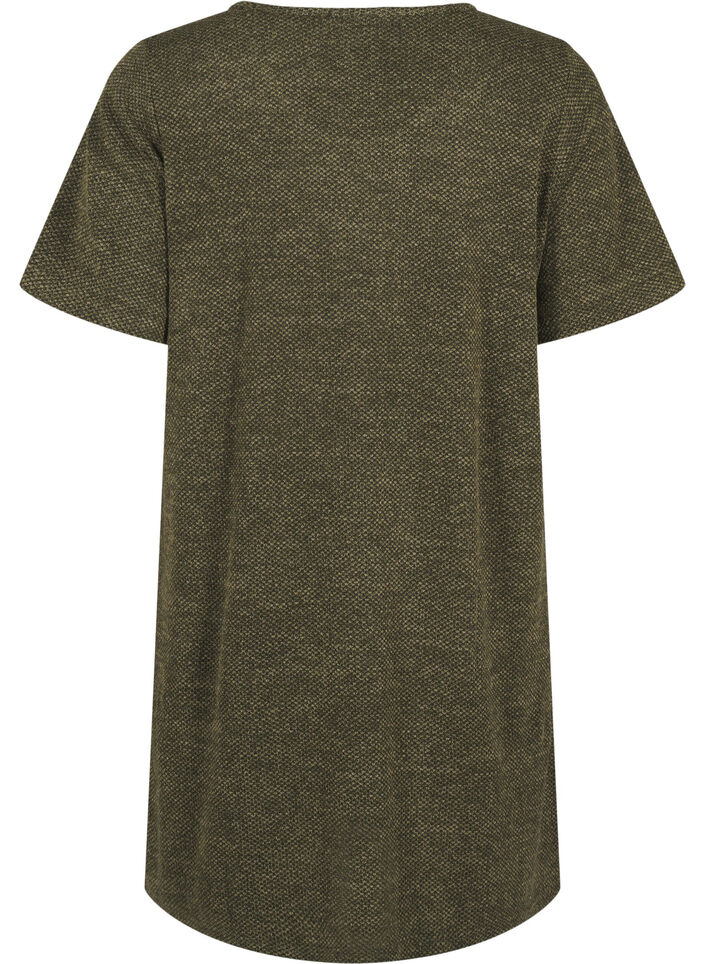 T-shirt dress with short sleeves, Winter Moss, Packshot image number 1