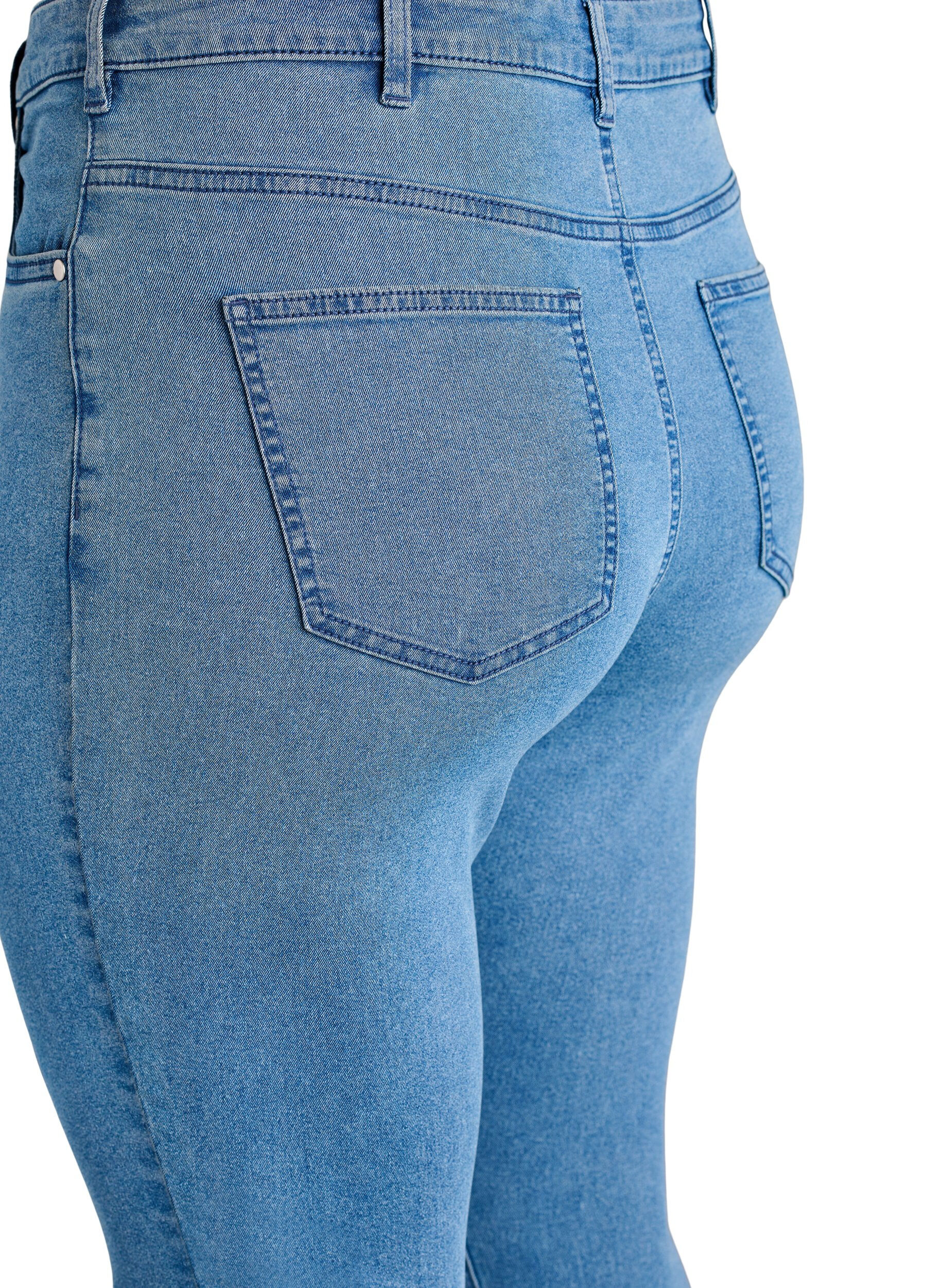 ZizzifashionAmy high-waisted super slim fit jeans, Blue, Packshot image number 3