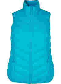 Short vest with zip and pockets