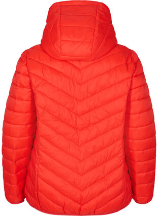 Lightweight jacket with hood, Fiery Red, Packshot image number 1