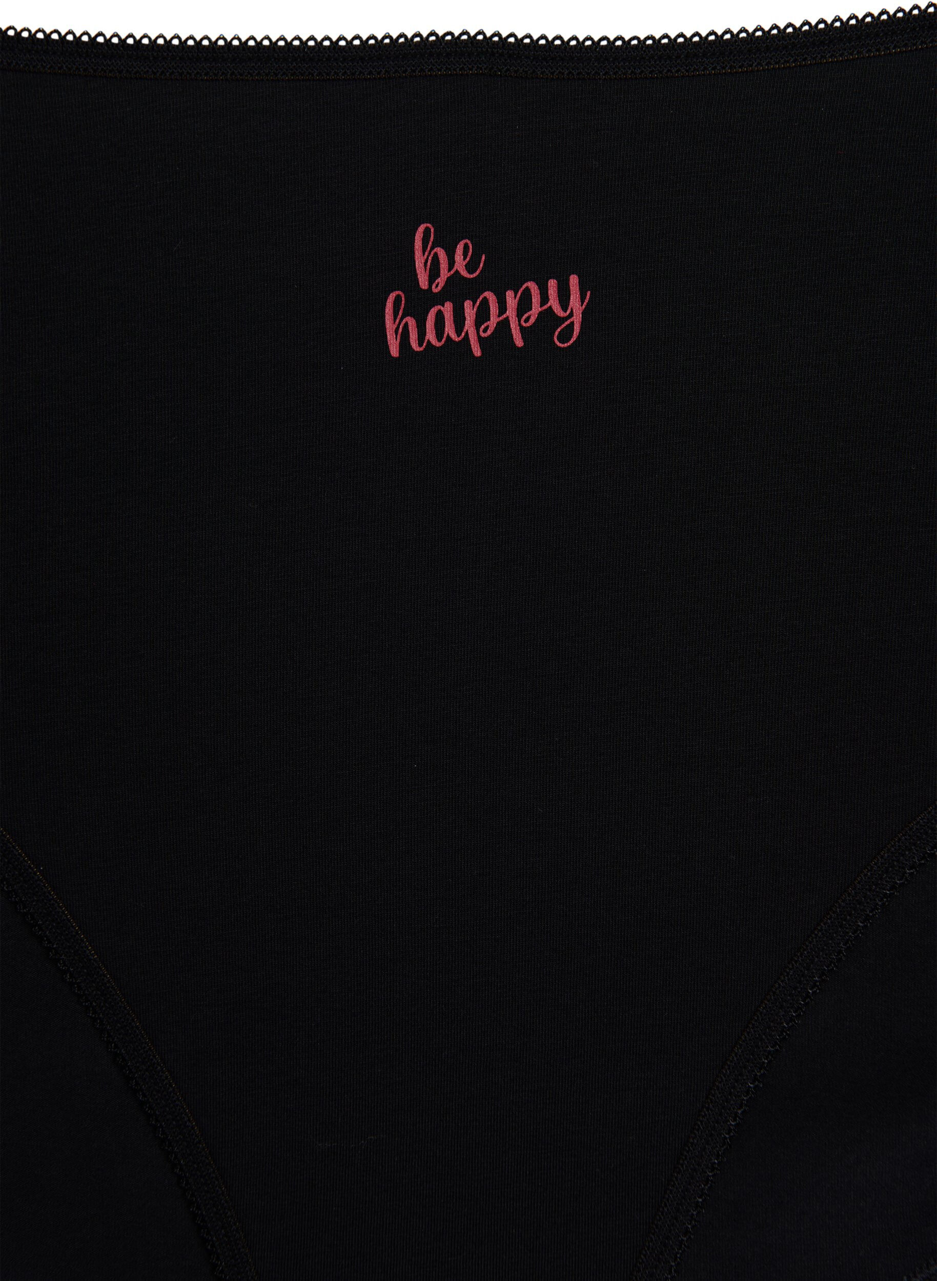 Zizzifashion 7-pack of panties with a regular waist, Red, Packshot image number 3