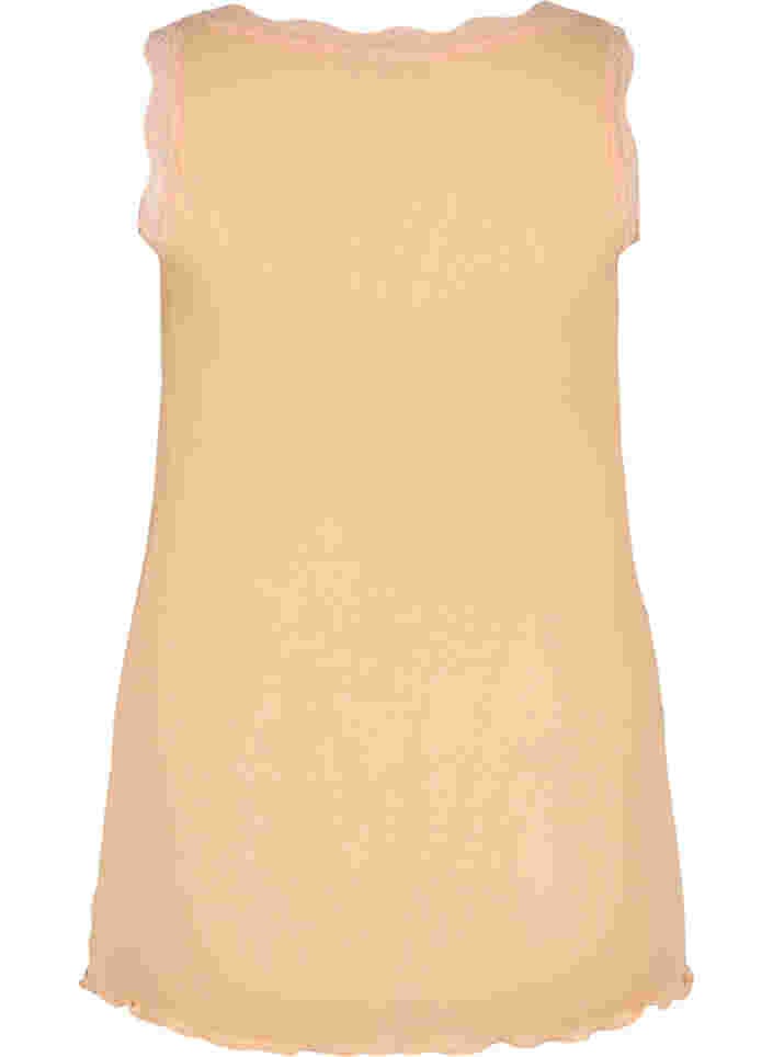 Top with lace trim, Almond Cream, Packshot image number 1