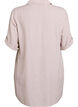 Linen and viscose tunic with A-shape, Beige, Packshot image number 1